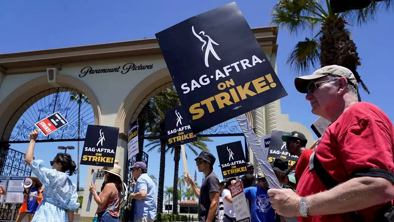 On the picket lines with Hollywood's actors and writers