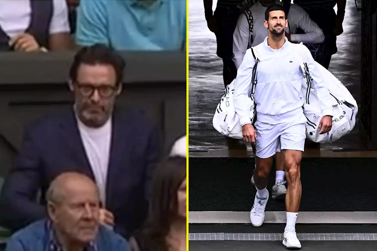 Novak Djokovic has Wolverine star Hugh Jackman next to family for Wimbledon final