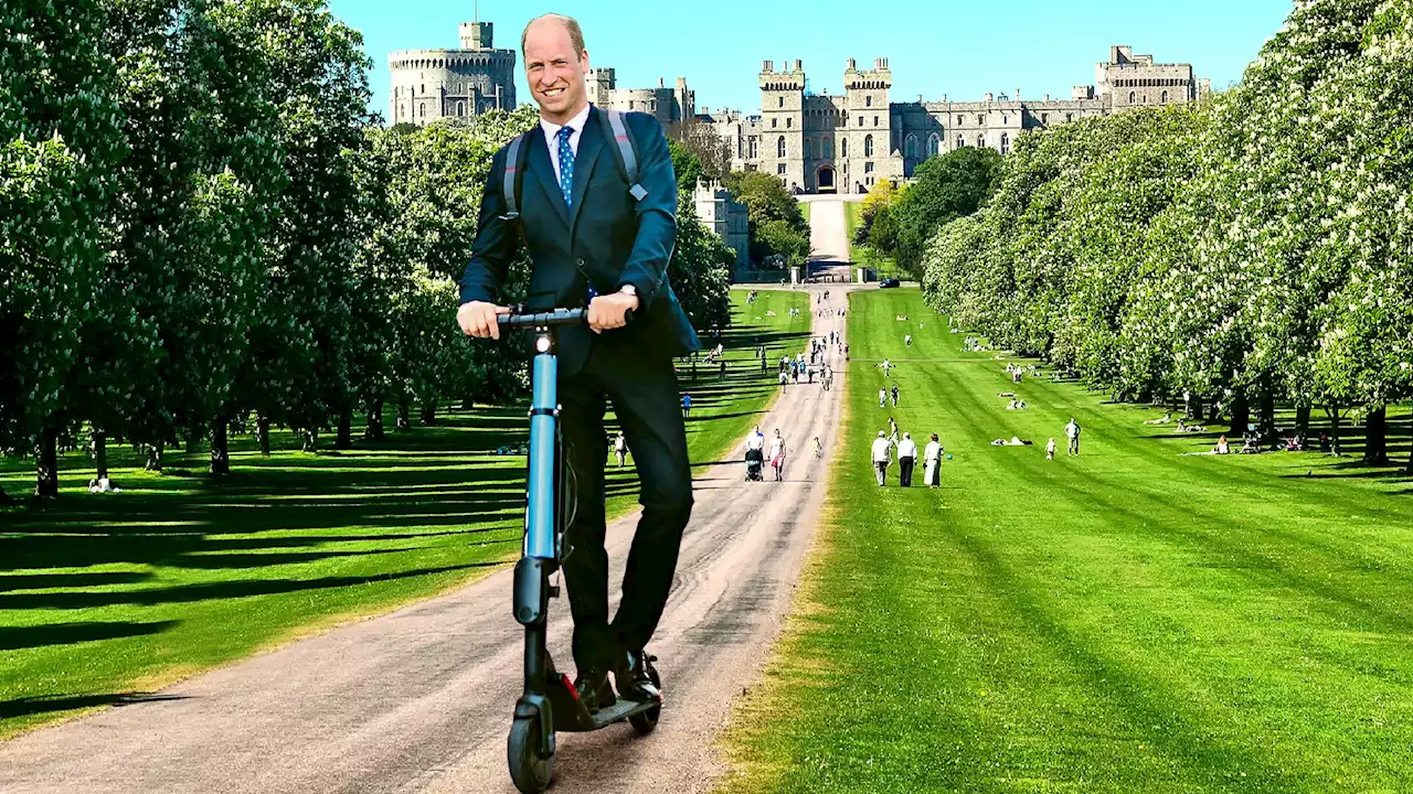 Prince William treats himself to electric scooter to zip around Windsor estate