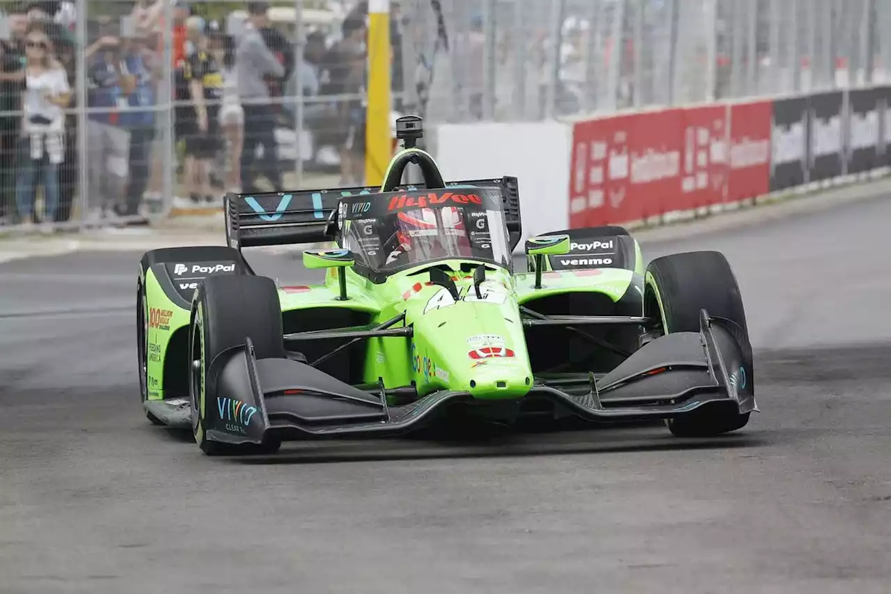 Christian Lundgaard takes Honda Indy Toronto pole after top challengers slip in the rain