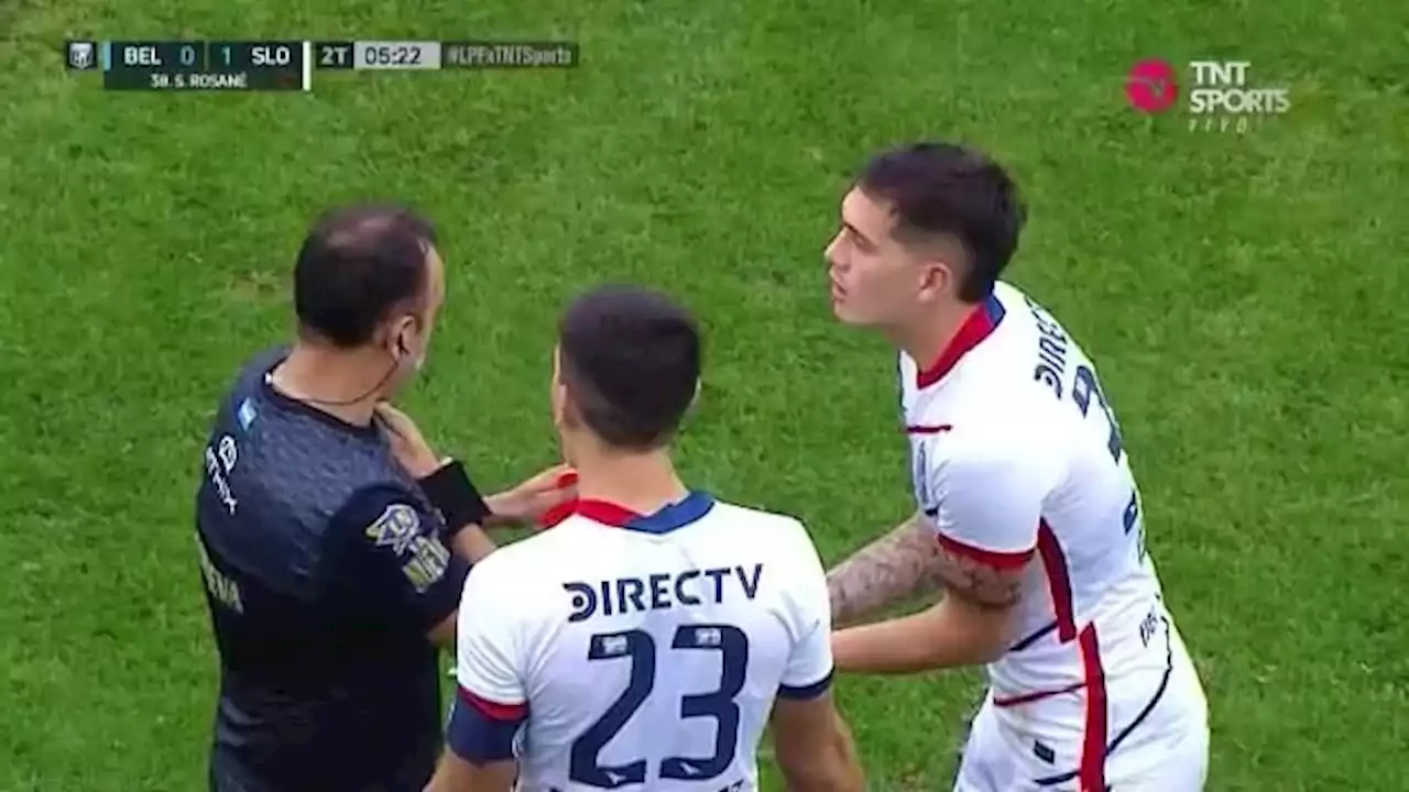 La TREMENDA patada del jugador de San Lorenzo que fue expulsado ante Belgrano - TyC Sports