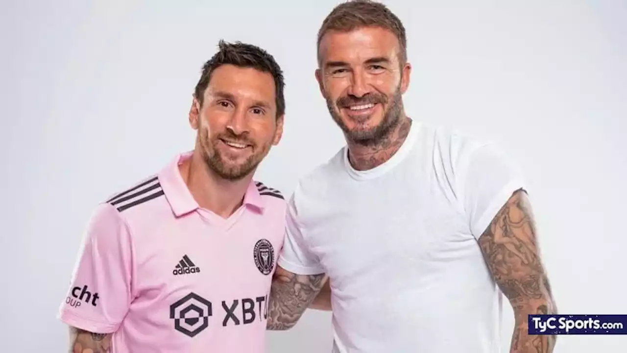 Messi, Beckham y una HISTÓRICA foto con la camiseta de Inter Miami - TyC Sports