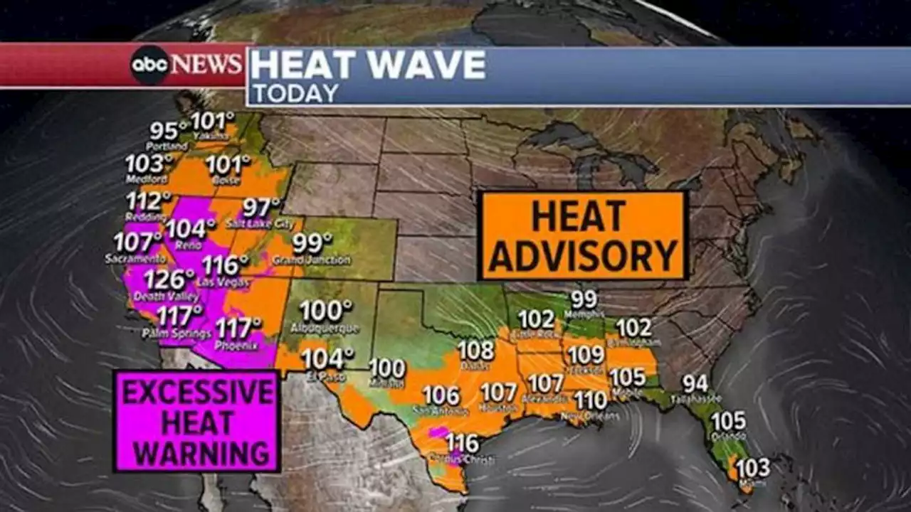 90 million Americans across 16 states from Washington to Florida under heat alerts