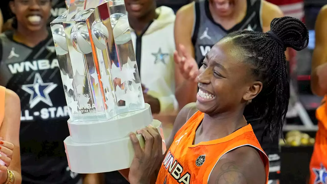 WNBA All-Star: Jewell Loyd scores record 31 points to lead Team Stewart past Team Wilson in MVP effort