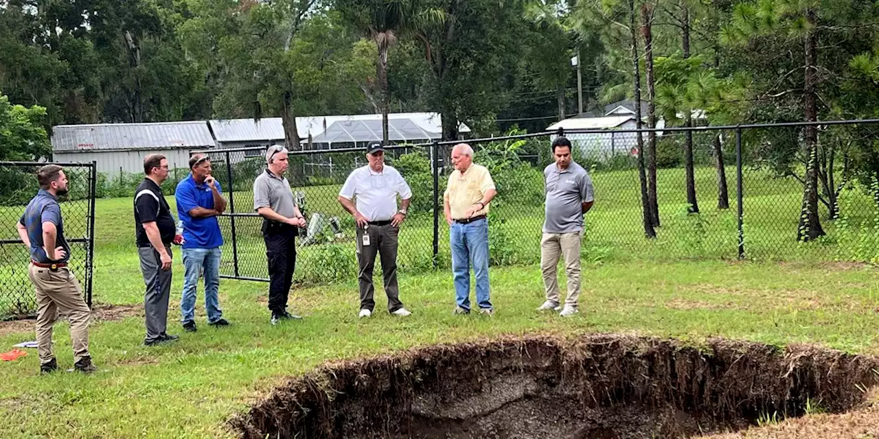 A Florida sinkhole that claimed a man’s life in 2013 reopens, this time harmlessly