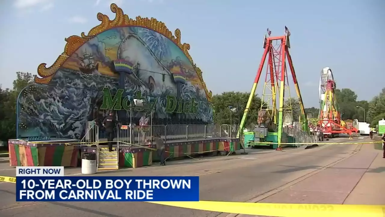 Boy, 10, remains hospitalized after fall from carnival ride at Taste of Antioch