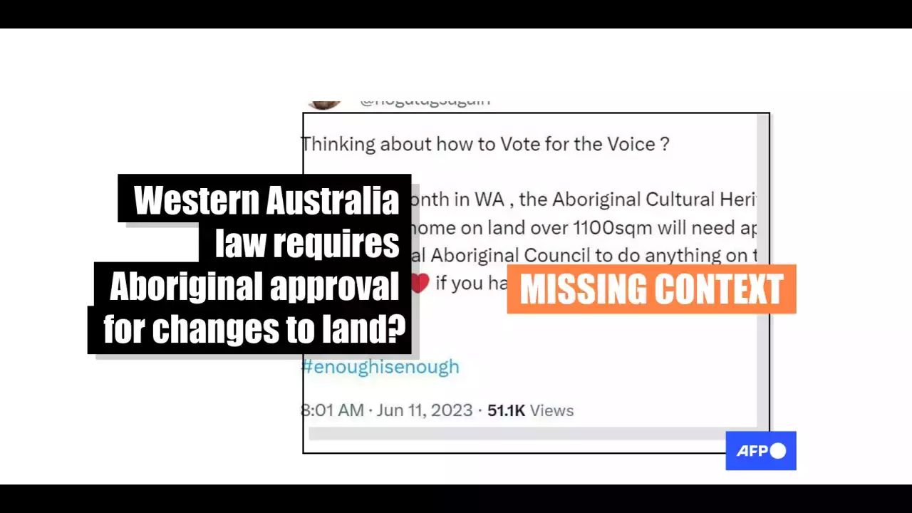 Posts mislead on breadth of updated Western Australia law protecting Aboriginal heritage