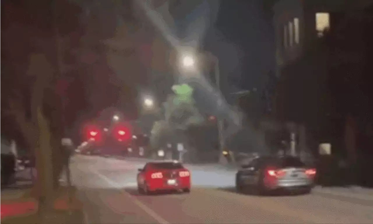 Street Racers Ignore Red Light And Crash Into Car Injuring Innocent Woman | Carscoops