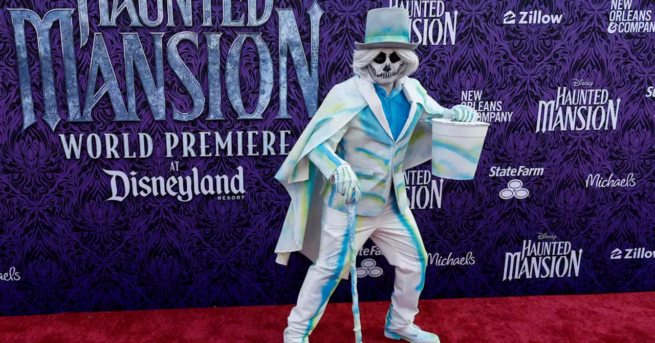 At 'Haunted Mansion' premiere, Disney characters replace stars amid actors strike