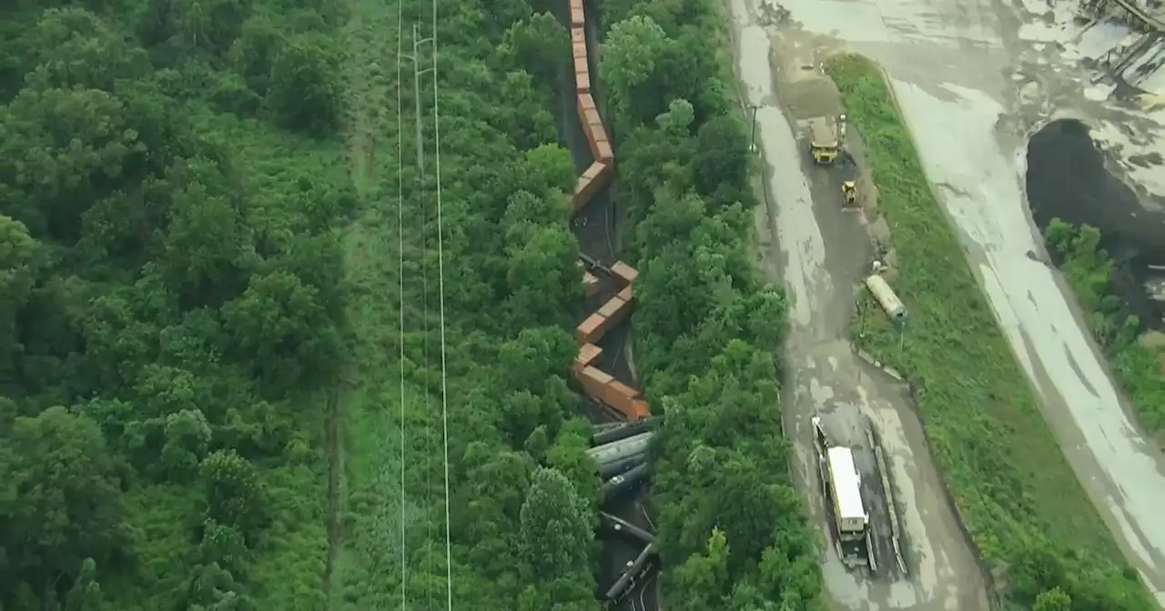 Homes and businesses evacuated after derailment north of Philadelphia