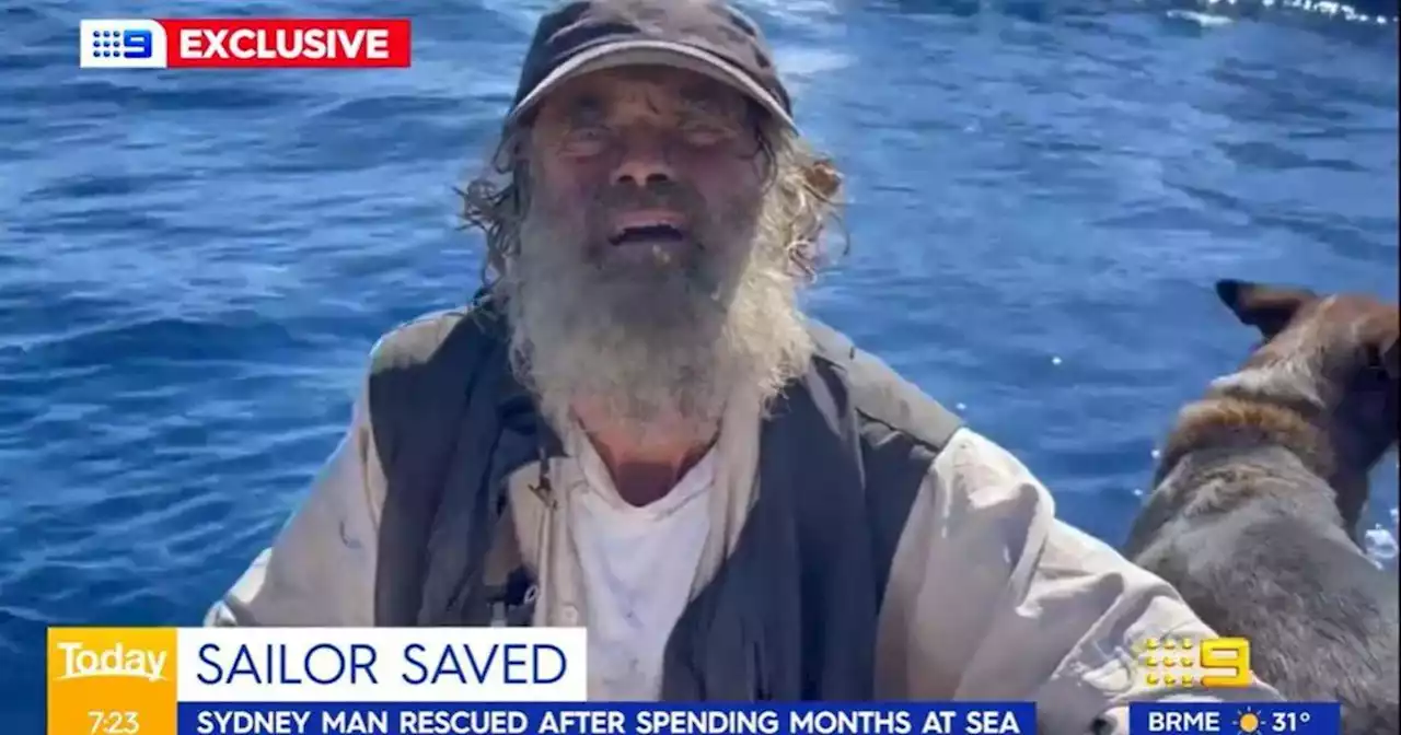 Man said to be doing 'very well' after 2 months adrift in Pacific with his dog on a damaged boat