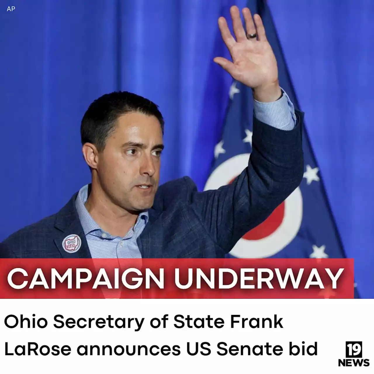 Ohio Secretary of State Frank LaRose launches US Senate bid