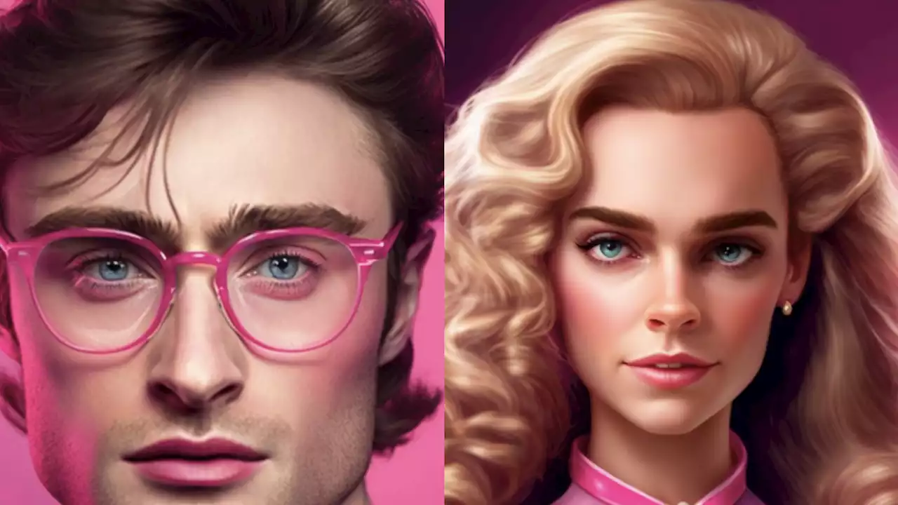 IA reimagina personagens da saga “Harry Potter“ com o estilo do universo Barbie