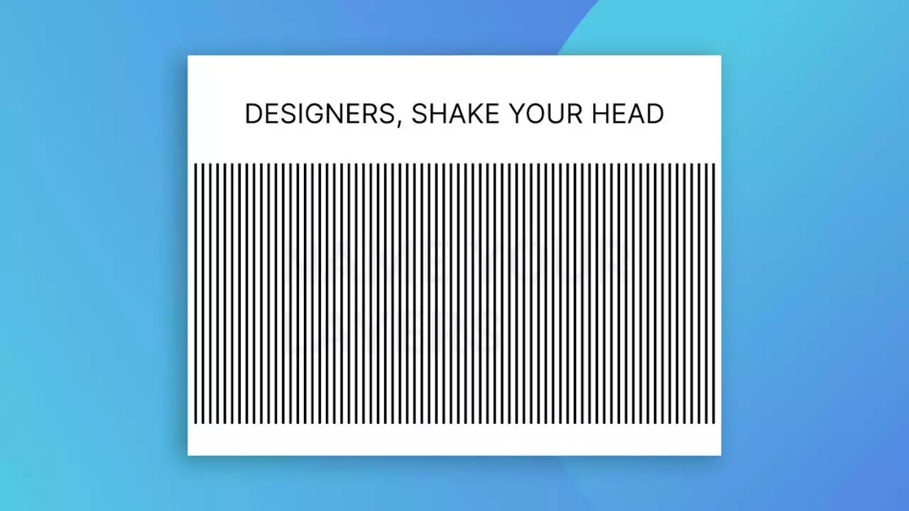 Behold, the ultimate optical illusion for designers