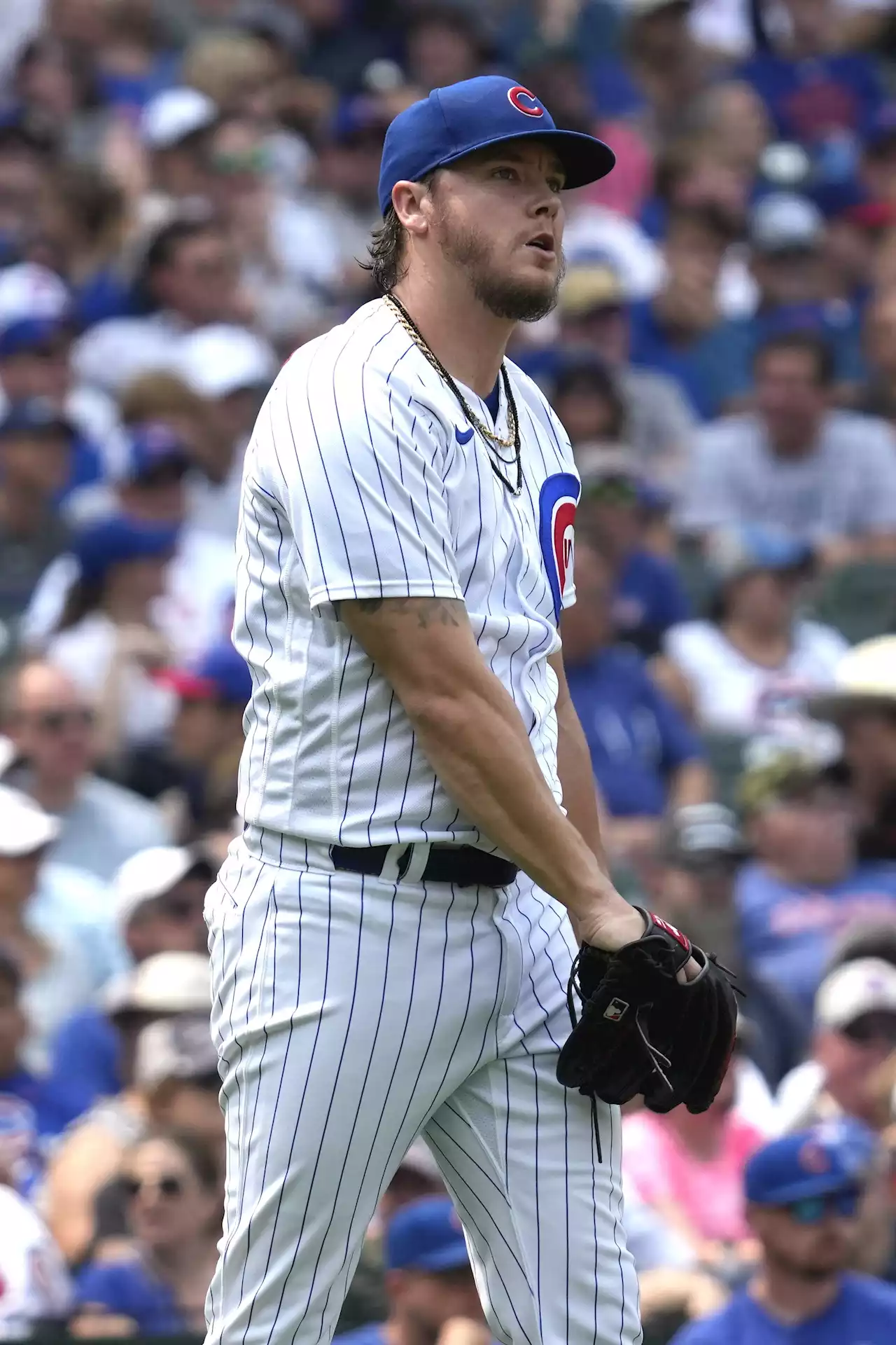 Hoerner takes blame for Steele's rough outing as Cubs lose badly to Red Sox