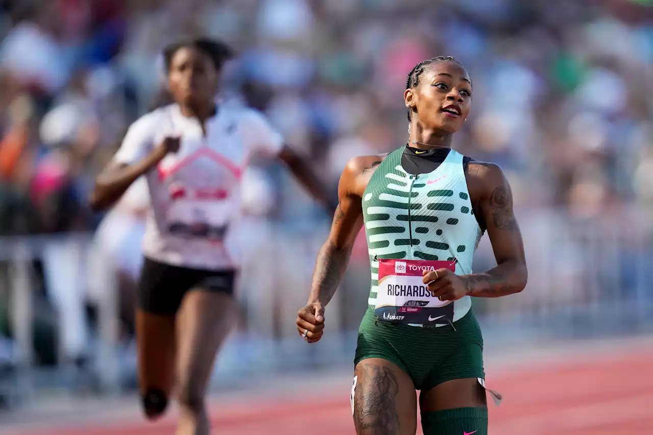 Sha’Carri Richardson pushes past Shericka Jackson for second Diamond League 100m win