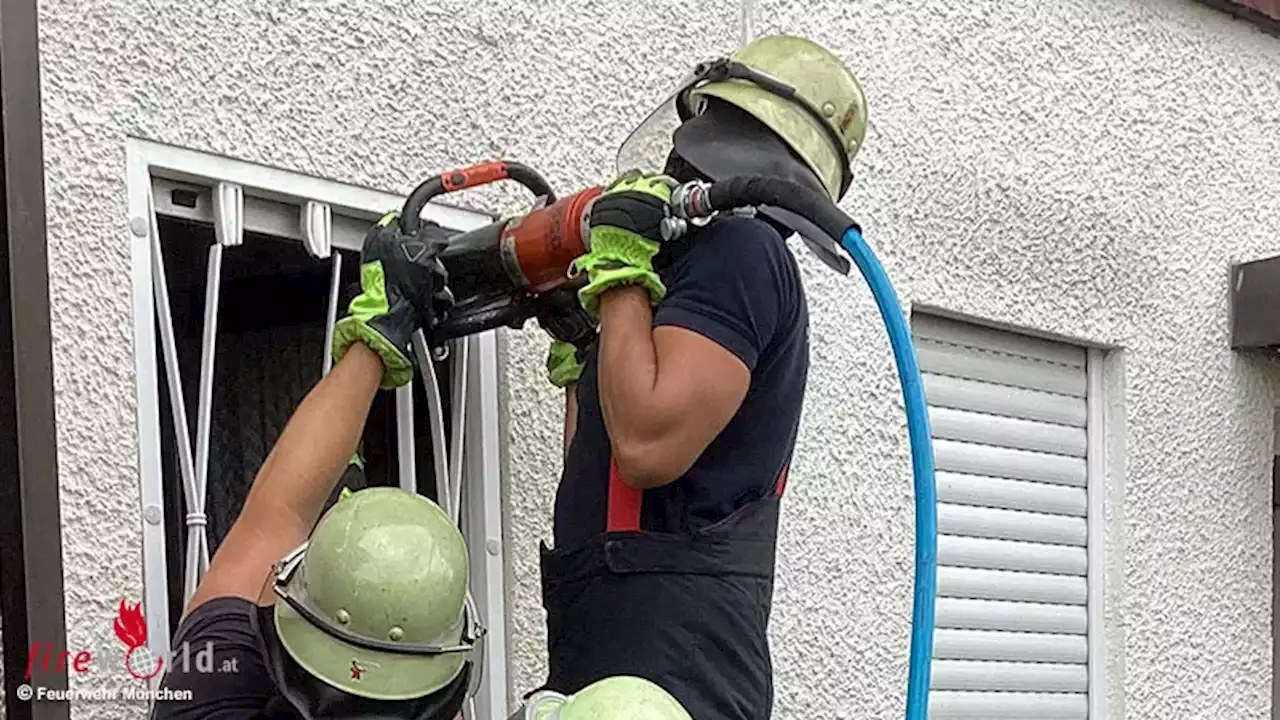 Bayern: Einsatz der hydr. Schere bei Fensteröffnung in gut gesichertem Haus in München