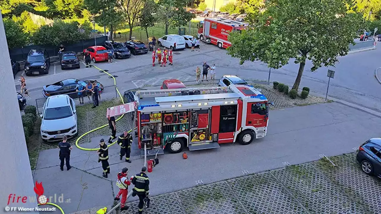 Nö: Küchenfeuer in Wohnhausanlage in Wiener Neustadt