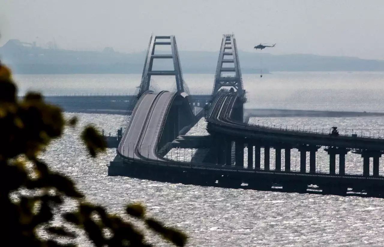 Traffic On Crimean Bridge Halted Amid Reports It Was Attacked Again By Ukrainian Forces