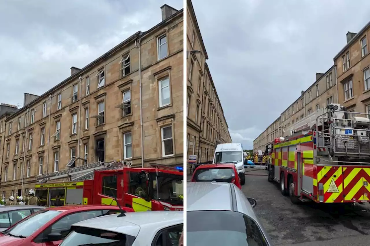 Terrified residents evacuated after 'fire' in Glasgow