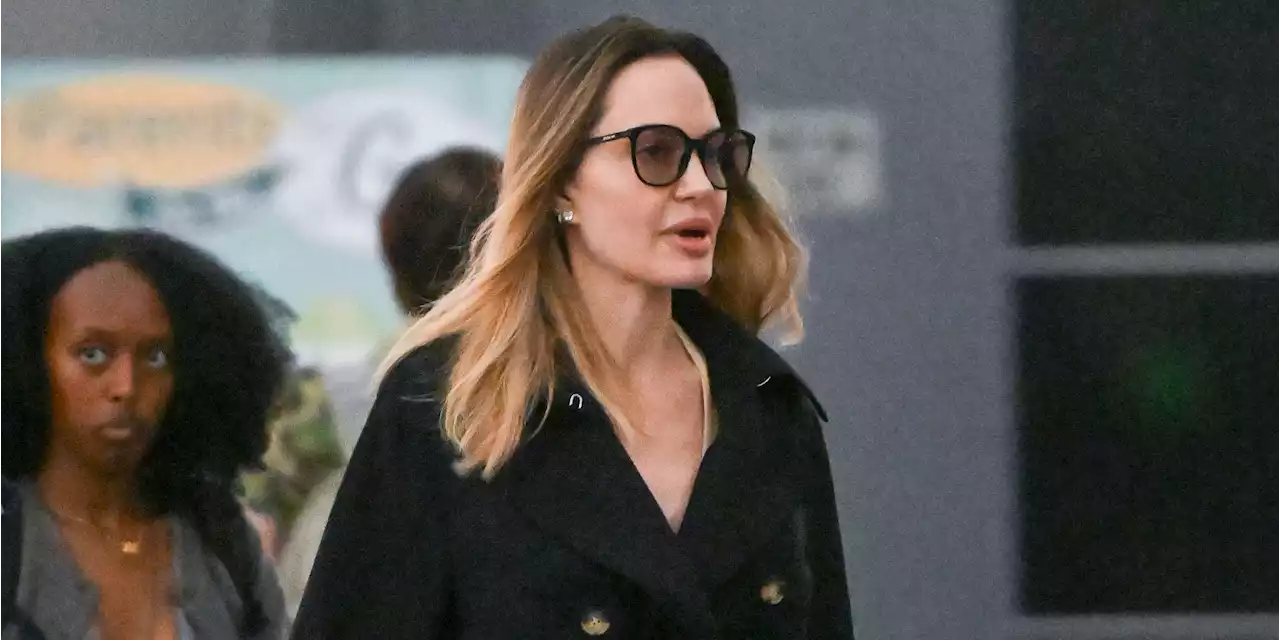 Only Angelina Jolie Can Make Airport Clothes Look This Sophisticated