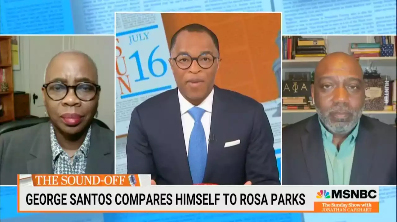 MSNBC Panel Bashes George Santos Over His 'Idiotic' Rosa Parks Remark