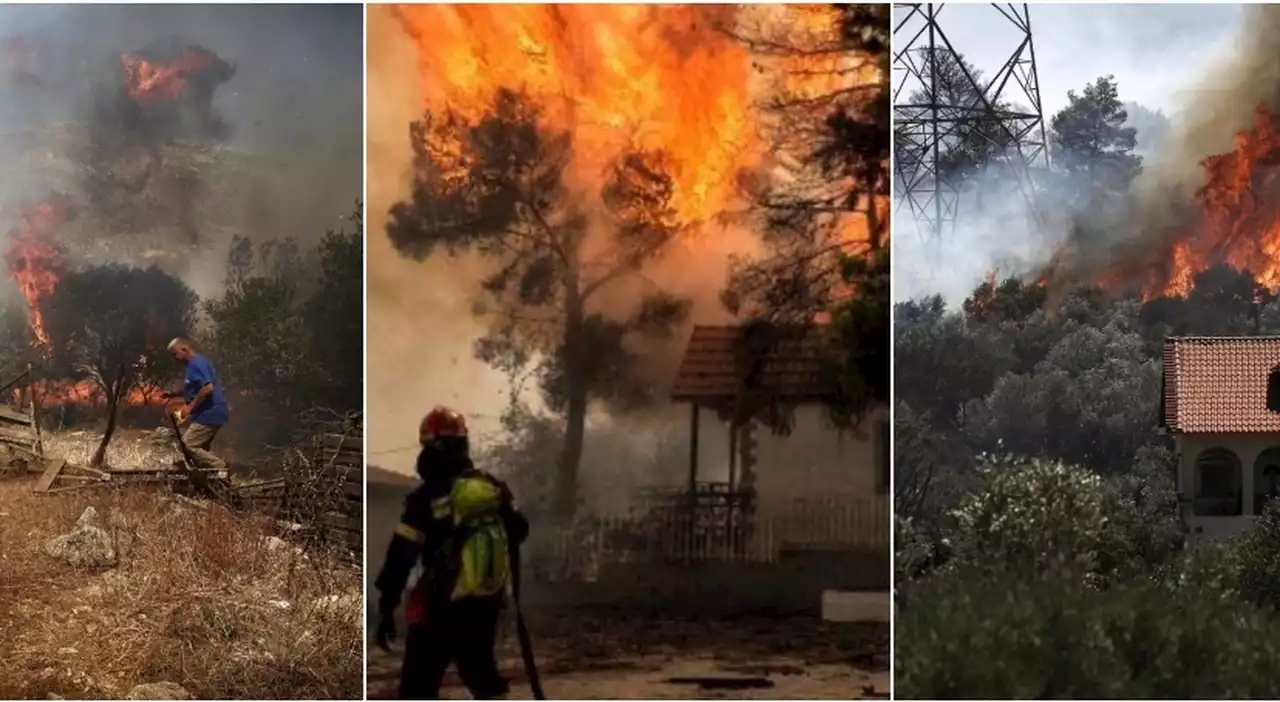 Incendio in Grecia, evacuati 1200 bambini da un campeggio estivo vicino Corinto