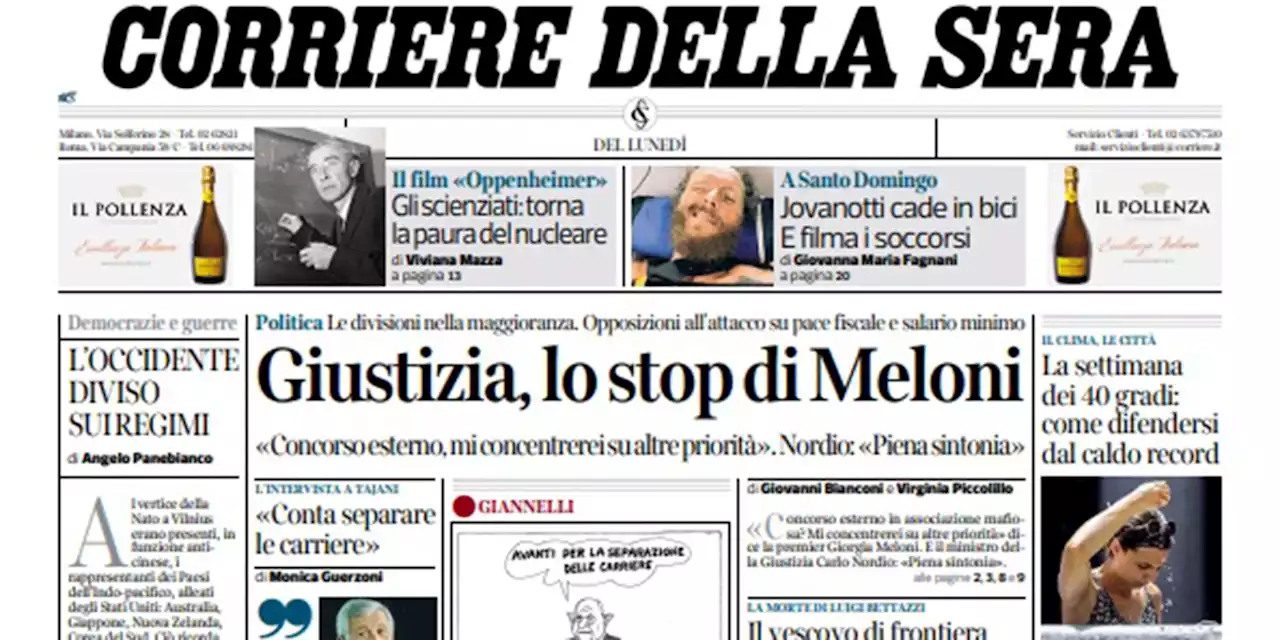 Le prime pagine di oggi - Il Post