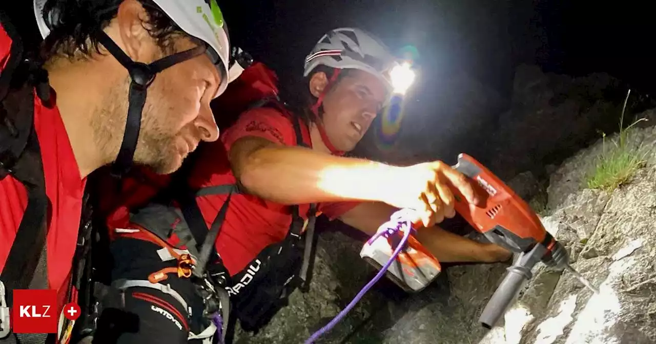 Einsatz bis in Morgenstunden: Wanderer wurden in der Nacht völlig erschöpft aus Alpinsteig gerettet