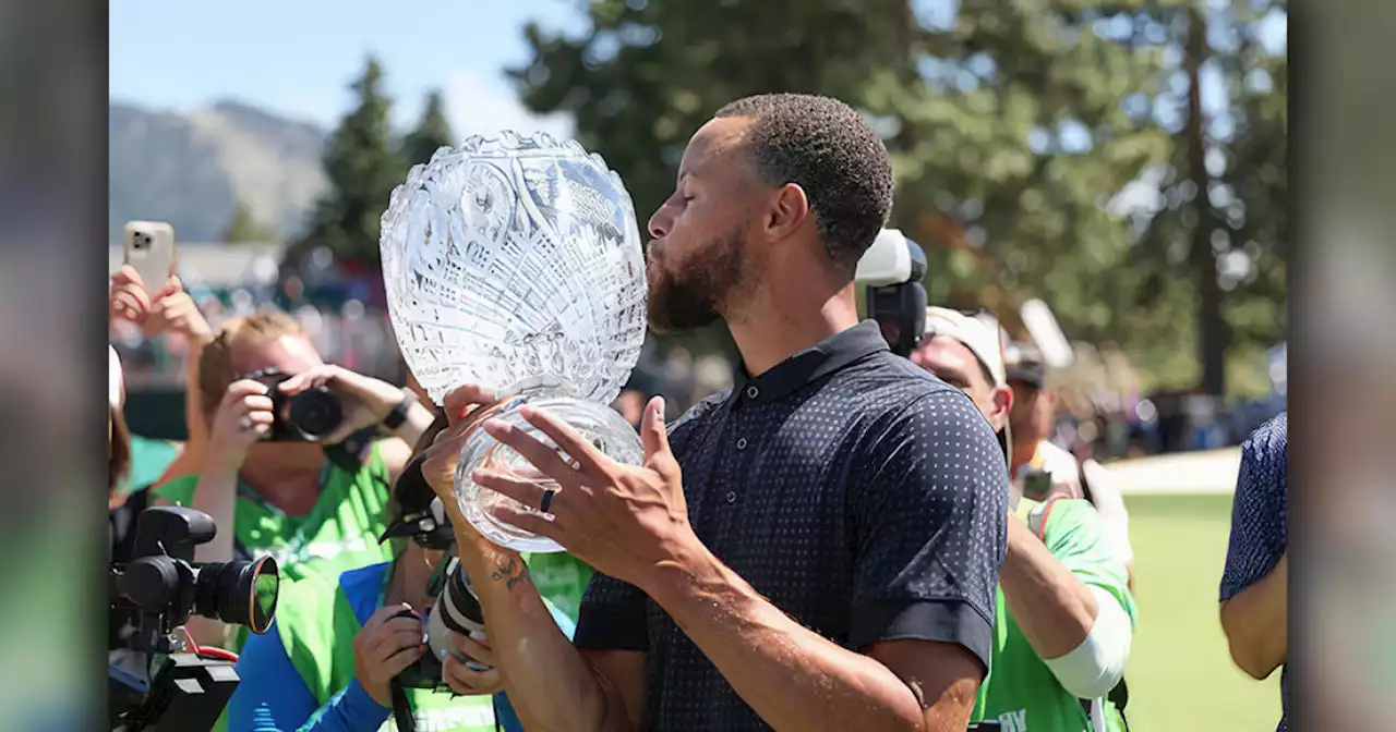 Stephen Curry closes with eagle, wins celebrity golf championship at Lake Tahoe