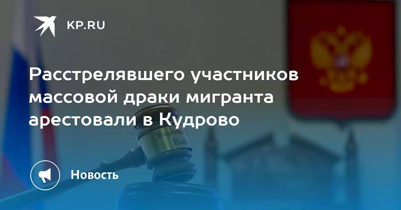 Расстрелявшего участников массовой драки мигранта арестовали в Кудрово