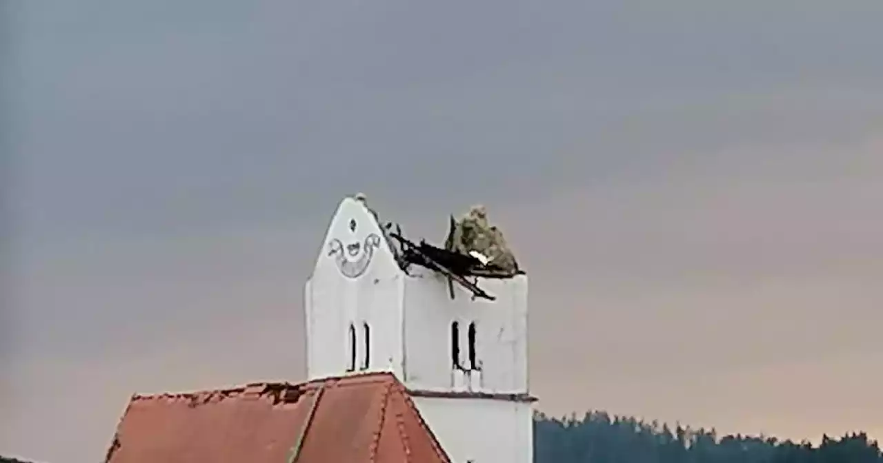 Kirchturm stürzte ein: Heftige Unwetter bei Völkermarkt in Kärnten