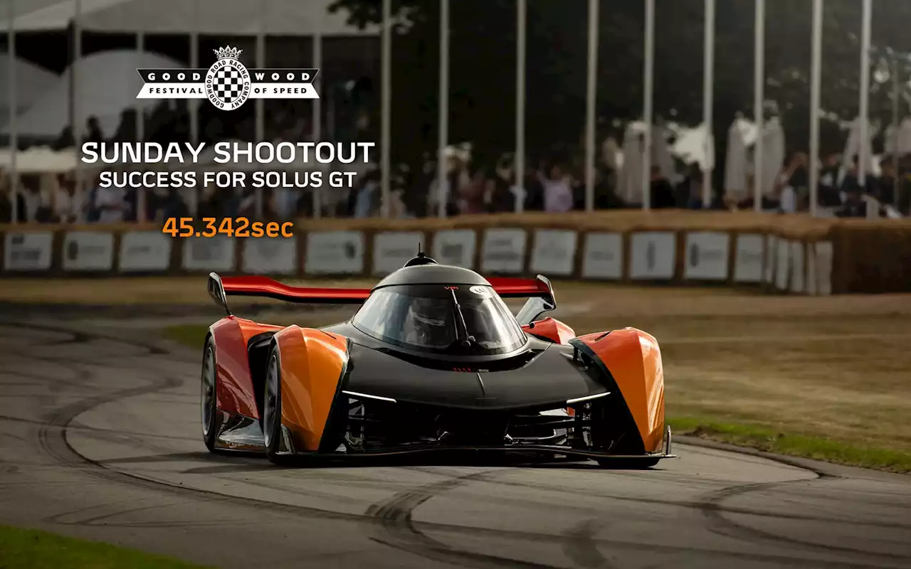 Watch the McLaren Solus GT and its screaming V-10 at Goodwood