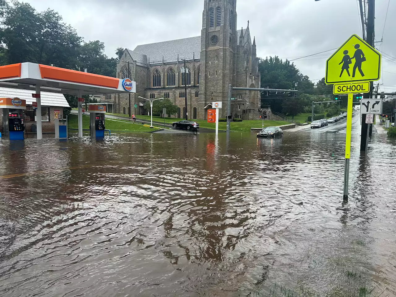 Flooding closes roads across Connecticut