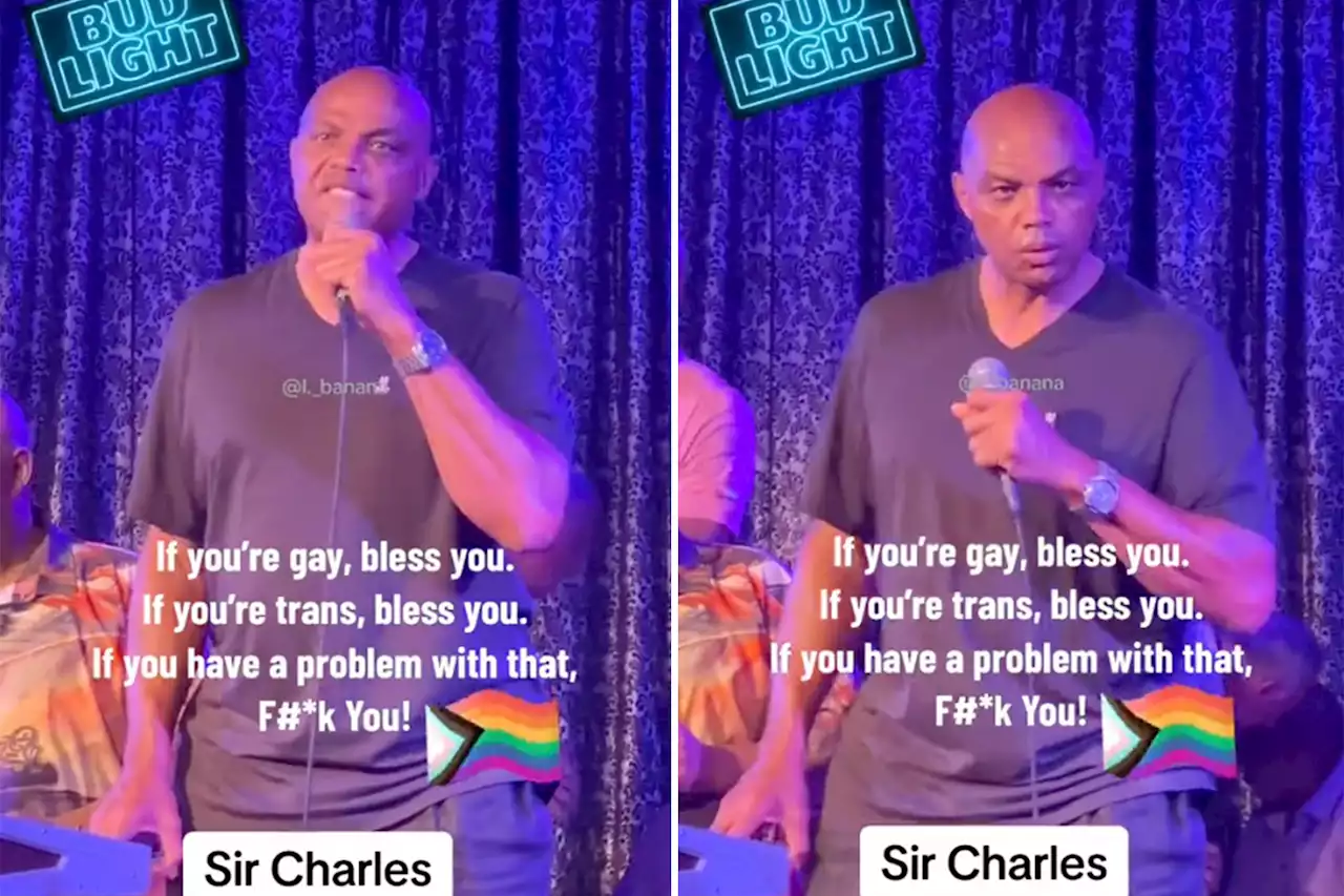 Charles Barkley defends Bud Light, slams Dylan Mulvaney critics as ‘rednecks, a–holes’