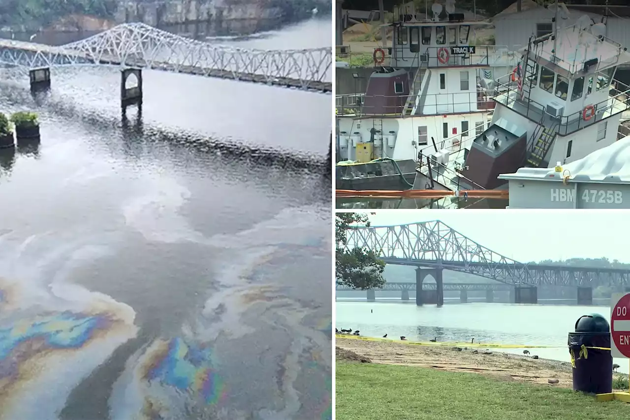 Sinking tugboat dumps thousands of gallons of fuel into Alabama river