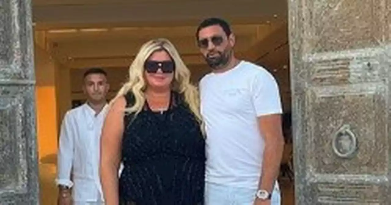 Gemma Collins confidently poses in black swimsuit on holiday with fiancé Rami