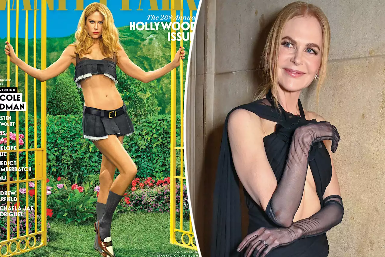 Nicole Kidman defends wearing ‘random, crazy’ Miu Miu miniskirt on Vanity Fair cover