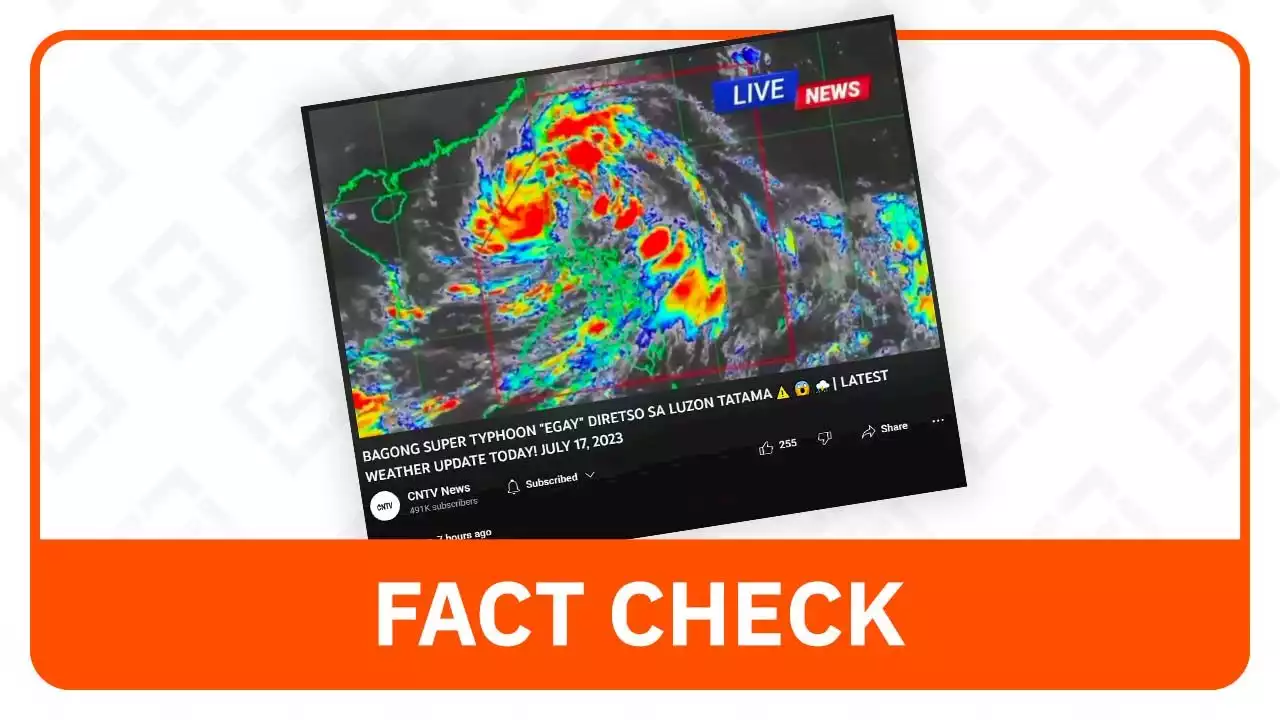 FACT CHECK: No Super Typhoon Egay has entered PH Area of Responsibility