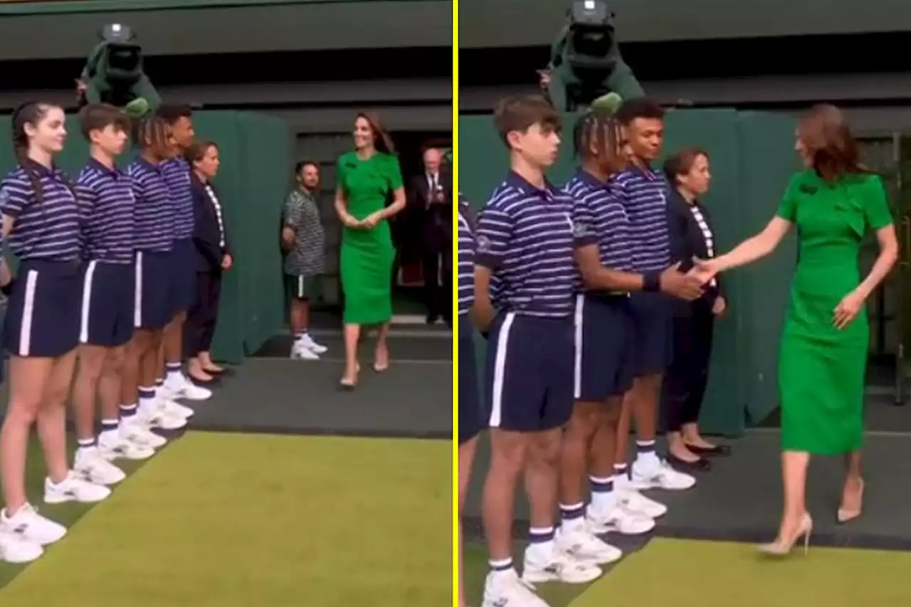 Wimbledon fans heartbroken for ball boy who missed out on Kate Middleton handshake after final