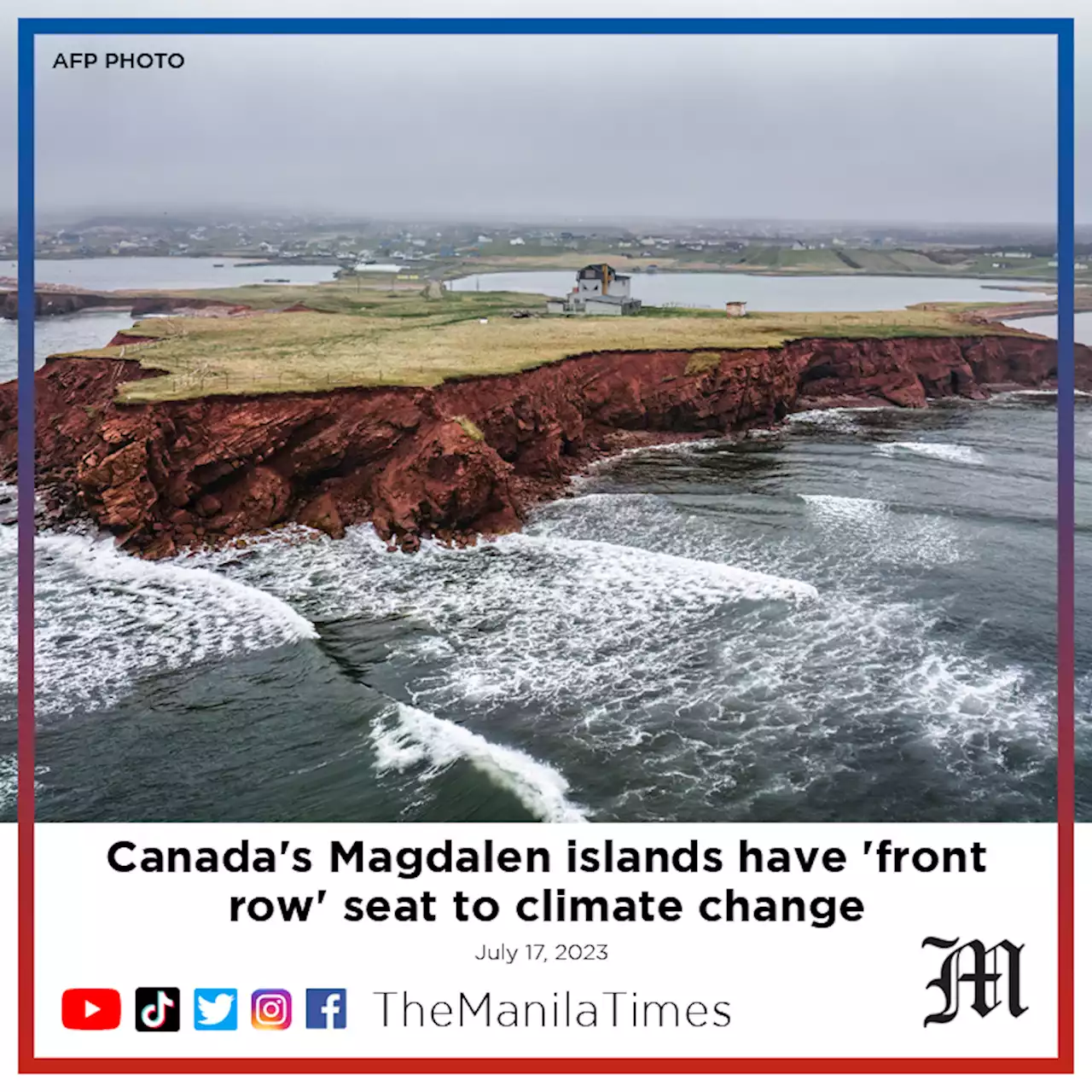 Canada's Magdalen islands have 'front row' seat to climate change