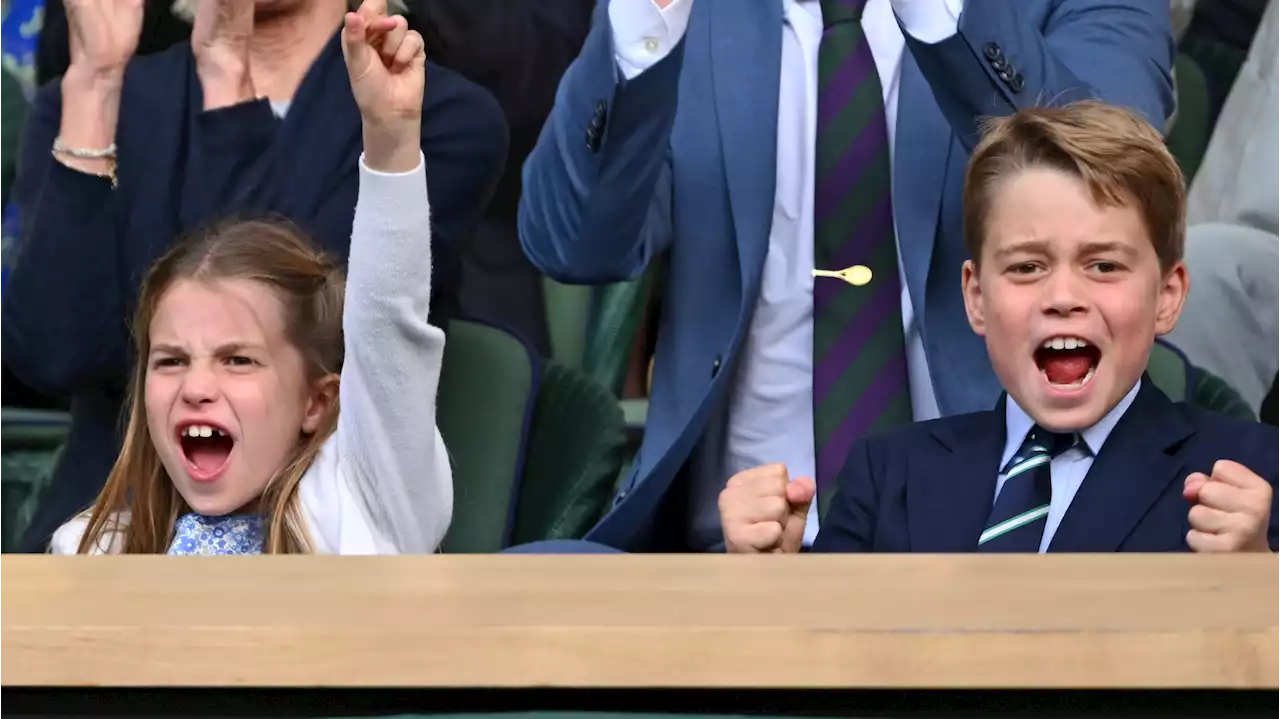 George e Charlotte del Galles scatenati a Wimbledon