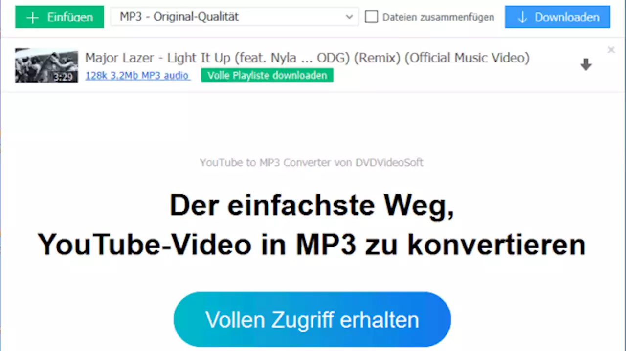 Free YouTube to MP3 Converter Download - Musik laden