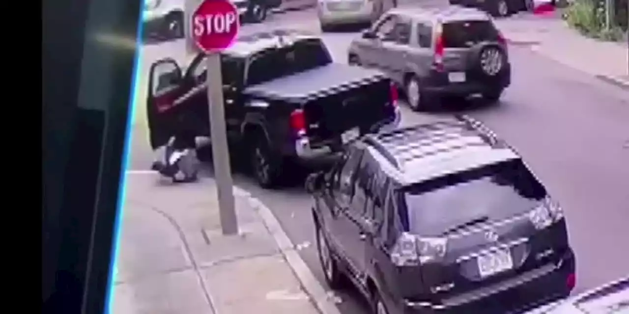 WATCH: Baby abandoned on street curb after thief steals truck with child inside