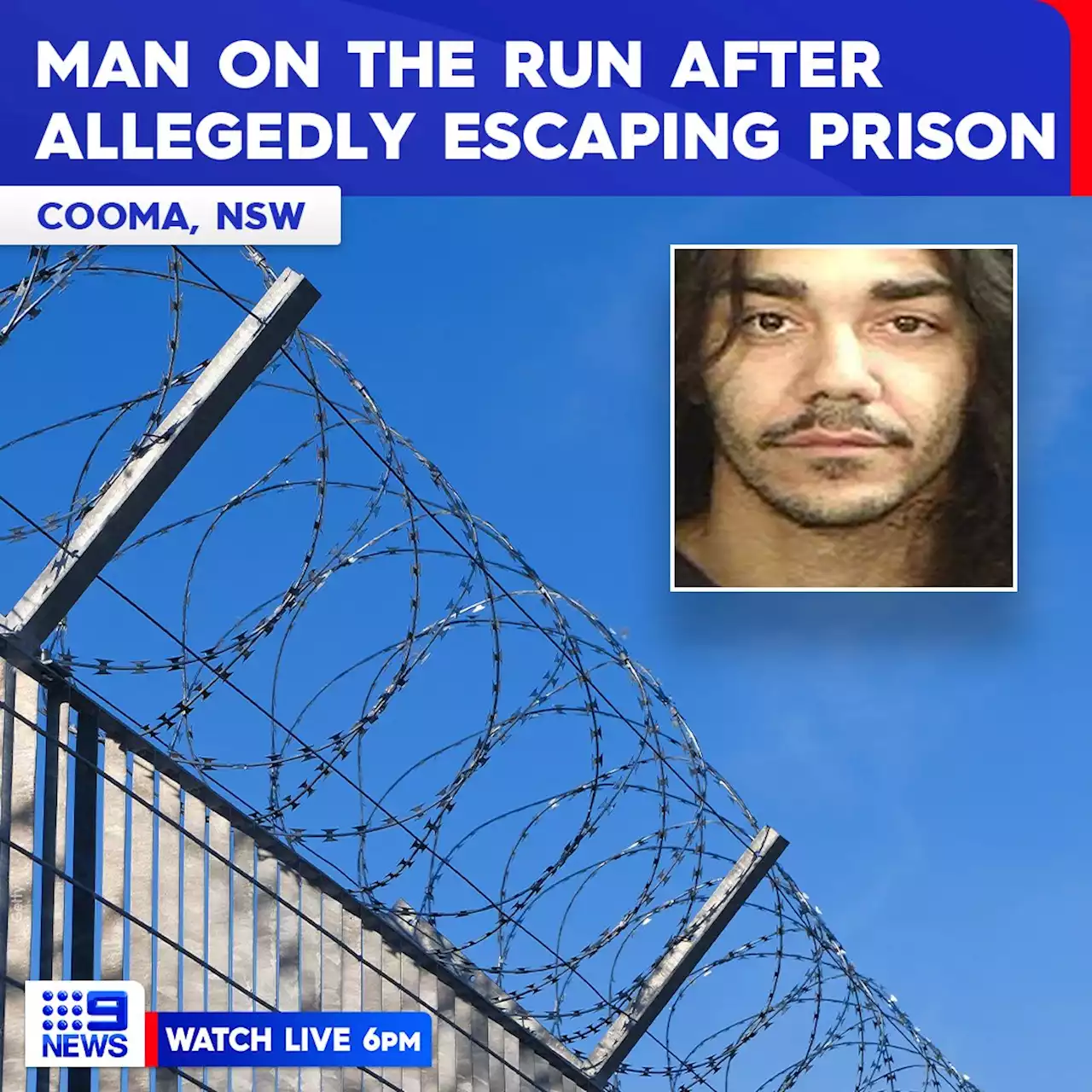 Man on the run after escaping NSW prison