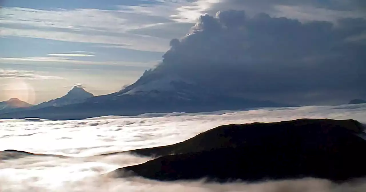 Aleutian volcano’s weeklong eruption spews another massive ash cloud