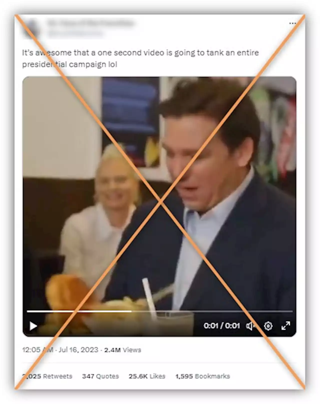 Viral video of 'hungry' Ron DeSantis features fake audio