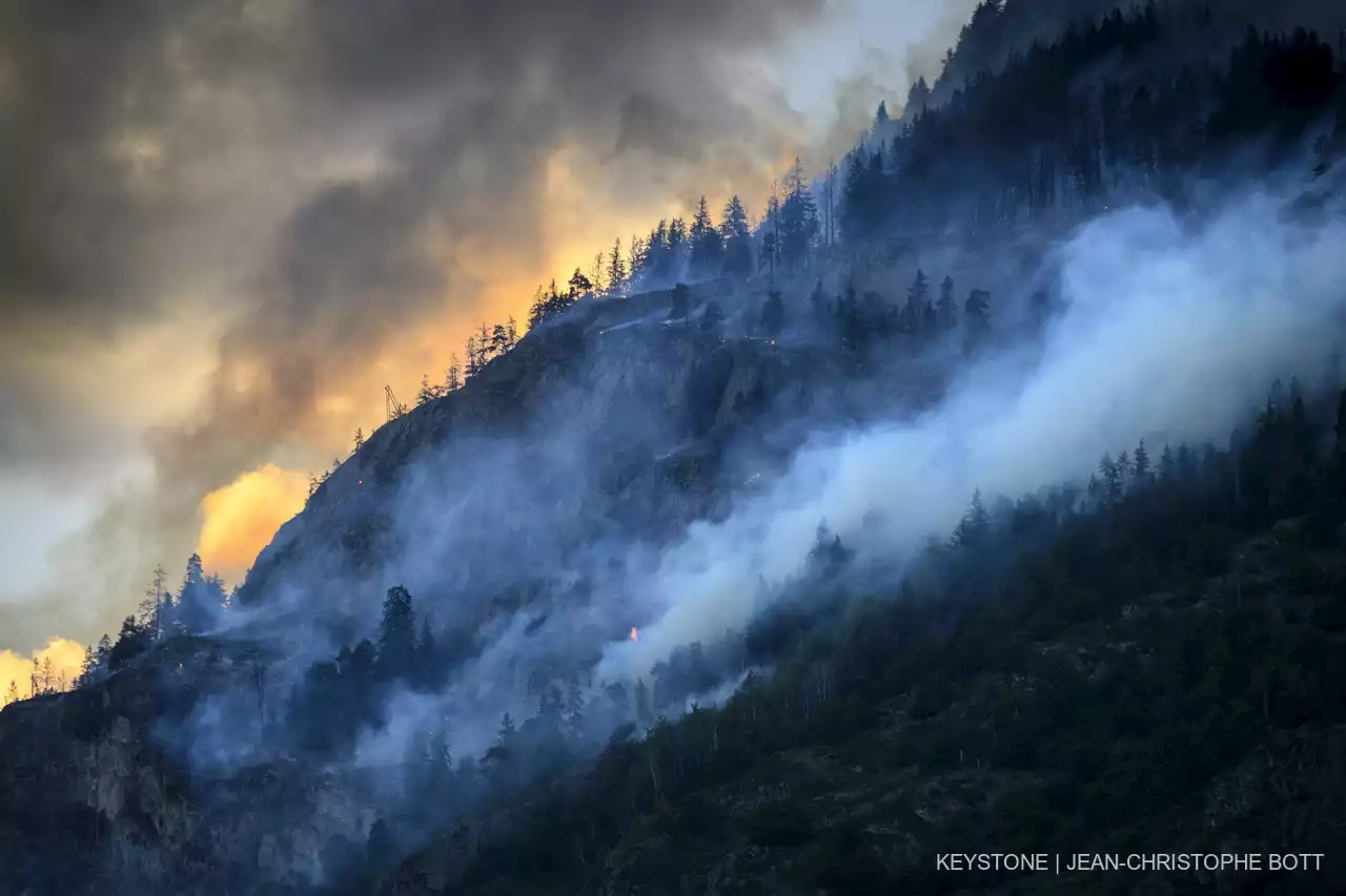 Feuer in Bitsch – Walliser Waldbrand hat sich «explosionsartig ausgebreitet» – 205 Personen evakuiert