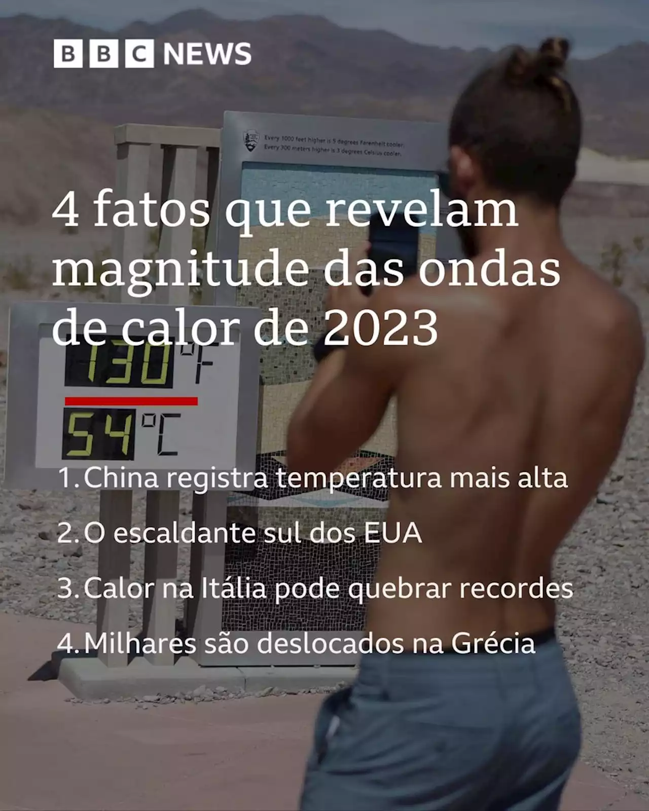 4 fatos que revelam magnitude das novas ondas de calor pelo mundo - BBC News Brasil