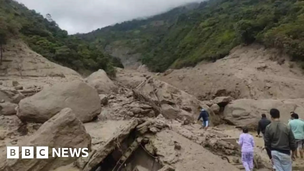 Colombian mudslide: Children swept away as river burst its banks